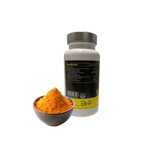 Comprar cúrcuma con jengibre y pimienta negra, Fórmula tripe de 60 cápsulas