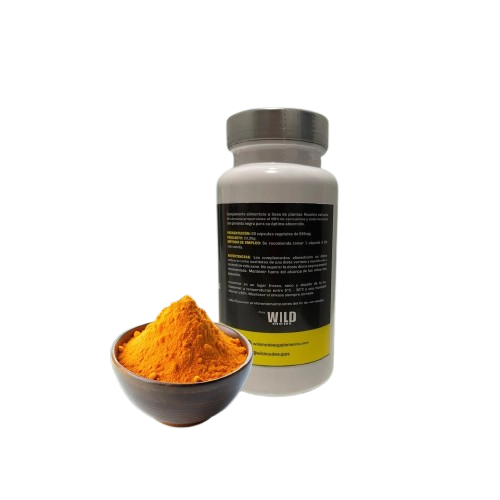 Comprar cúrcuma con jengibre y pimienta negra, Fórmula tripe de 60 cápsulas